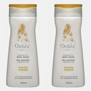 Lot of 2 Ombra Spa Aromatic Body Wash 300 ml / 10.1 fl oz - Vanilla